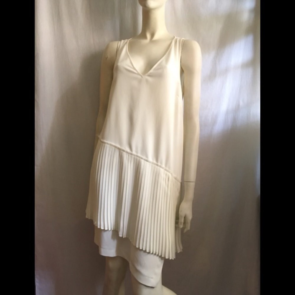 10 Crosby Derek Lam Asymmetrical Pleated Dress.